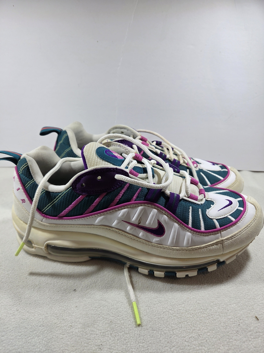 Nike Women's Air Max 98 Teal/Purple/White Sneakers